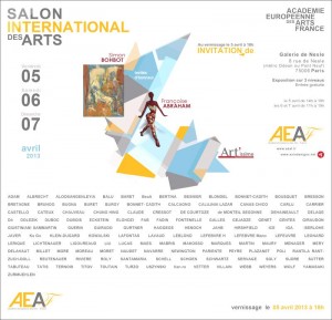 Carton d'invitation Salon AEAF 2013 recto et verso
